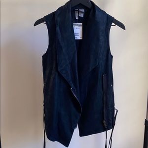 H&M Vegan Leather Vest NWT